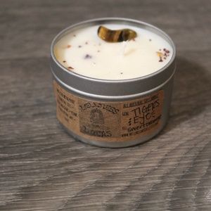 Tiger's Eye Lavender Scented Crystal Candle